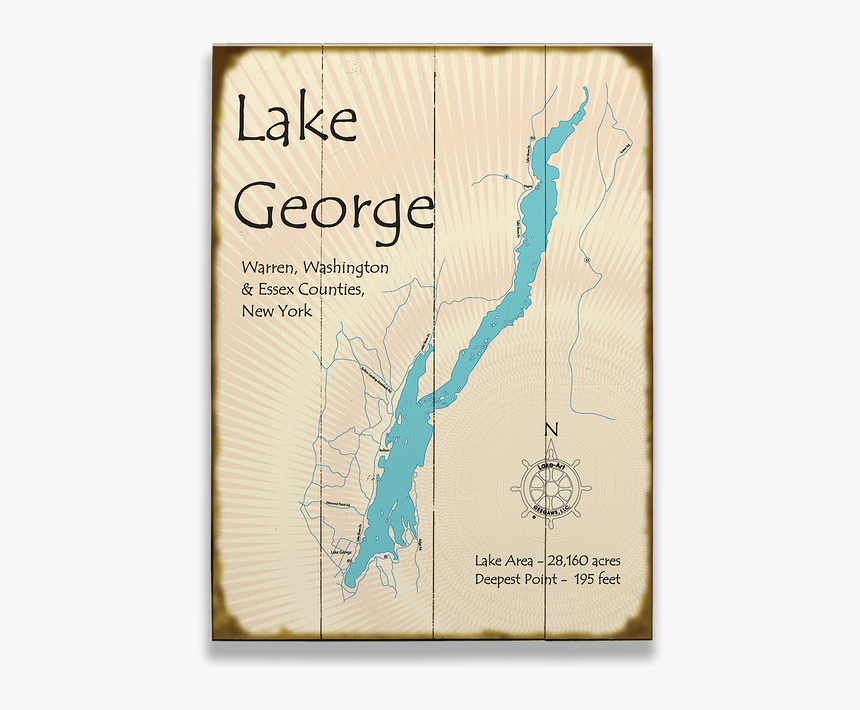 Lake George Ny On Map, HD Png Download, Free Download