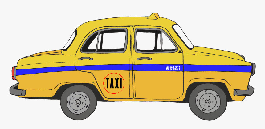 Yellow Taxi Kolkata Illustrations, HD Png Download, Free Download