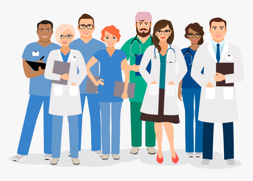 Cartoon Medical Staff - Medical Staff Cartoon, HD Png Download, Free Download