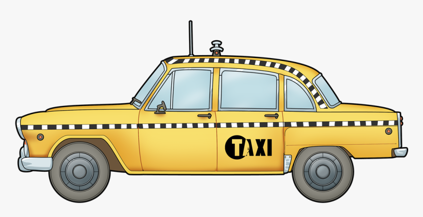 Taxi Clipart Animated - Taxi Clipart, HD Png Download, Free Download