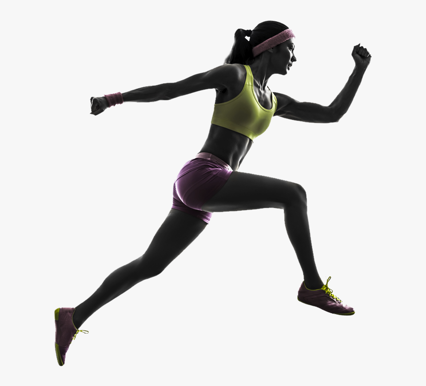 Running Woman Stock Photography Silhouette Jogging - Transparent Running Girl Png, Png Download, Free Download