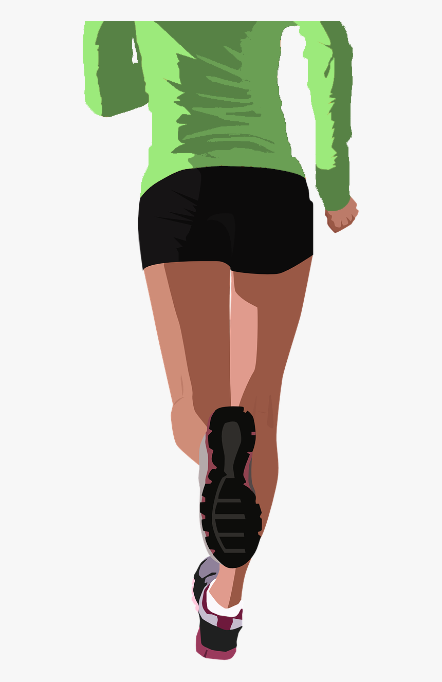 Transparent Walking Stairs Png - Women Running Front Vector, Png Download, Free Download