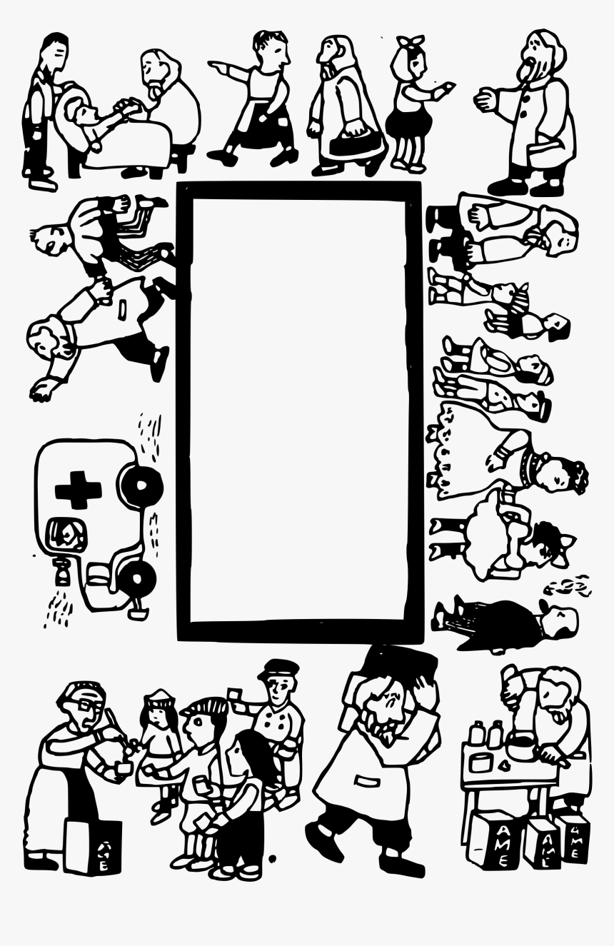 Cartoon Doctor Frame - Frame Doctor Png, Transparent Png, Free Download