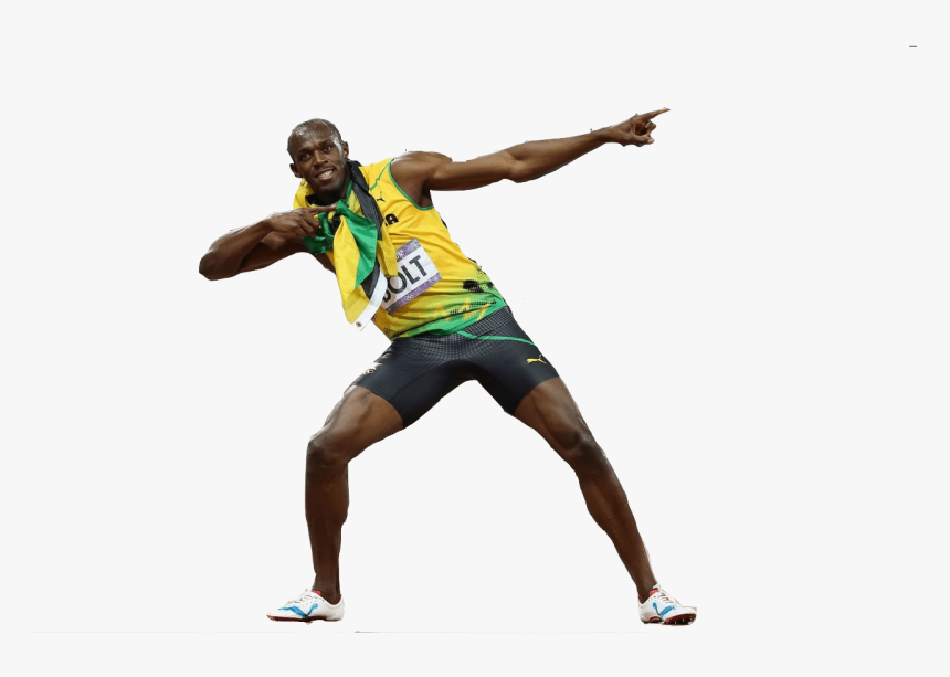Usain Bolt Sideview - Usain Bolt .png, Transparent Png, Free Download