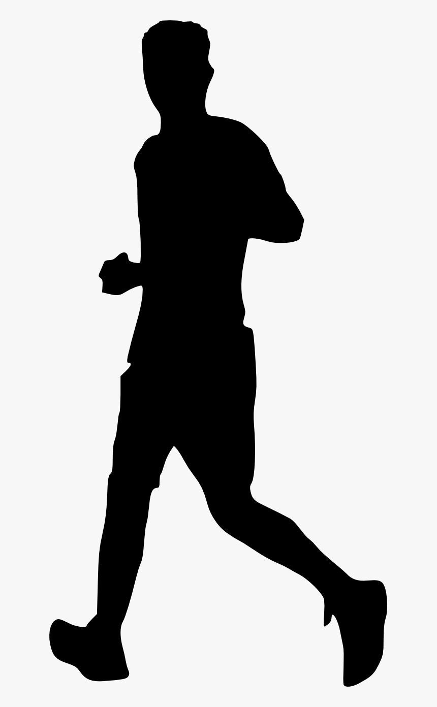 Transparent Running Man Clipart - Silhouette People Running Png, Png Download, Free Download