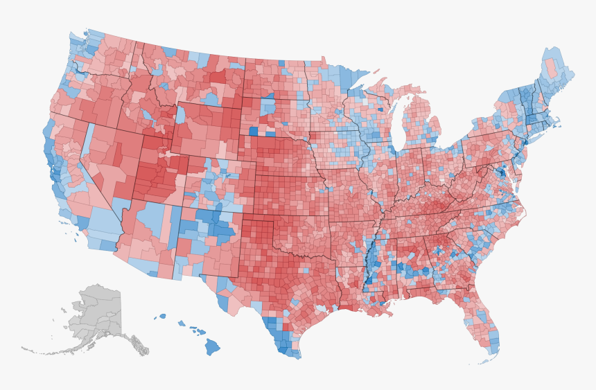 Transparent New York Map Png - Map Of 2016 Us Election, Png Download, Free Download