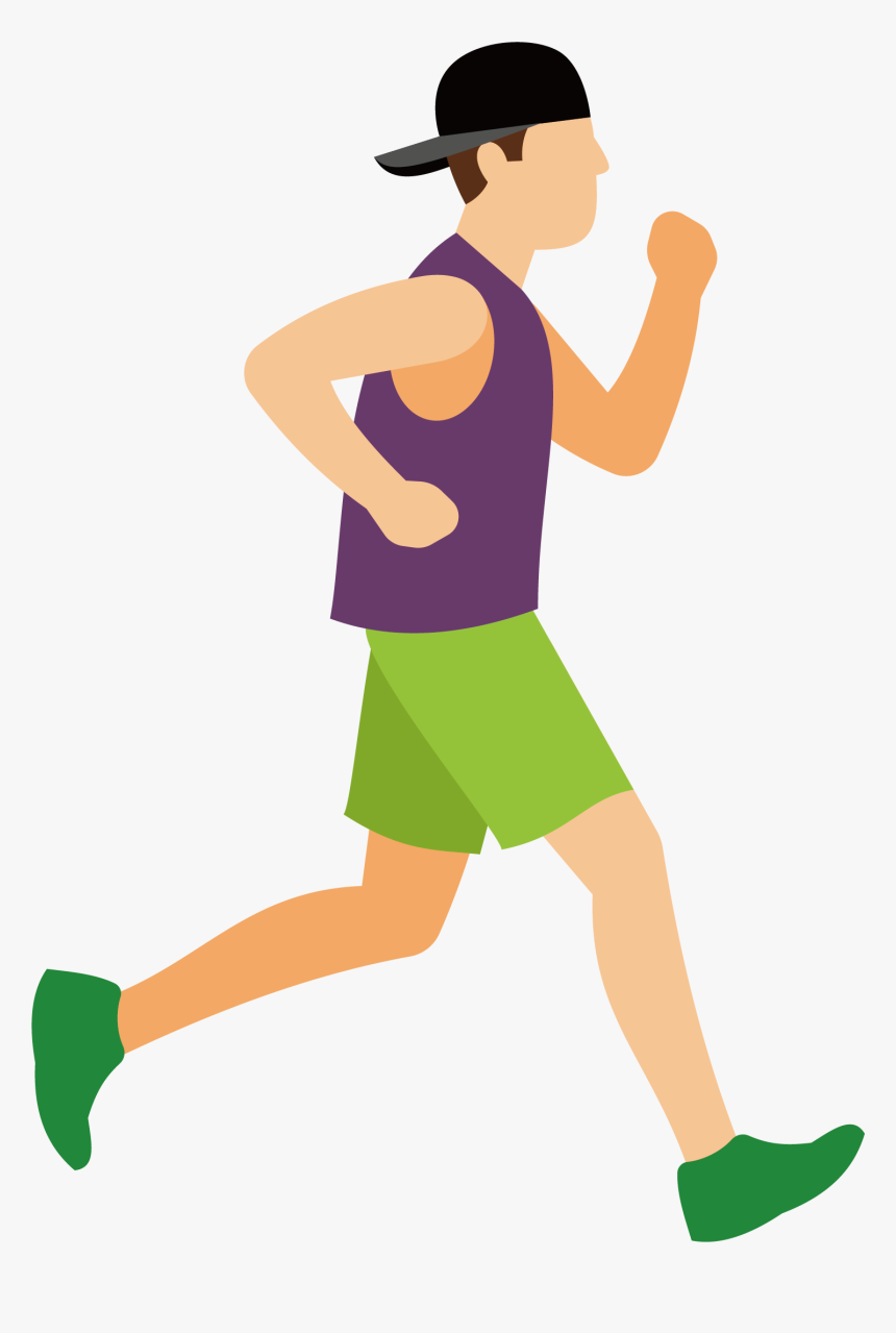 Vector Purple Running Man - Running Man Png, Transparent Png, Free Download