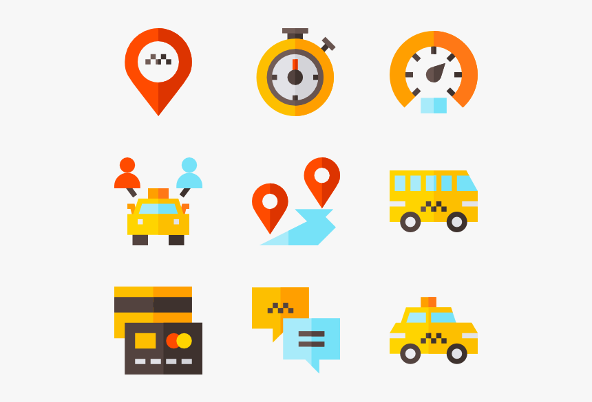 Taxi Service - Passenger Icon Color Png, Transparent Png, Free Download