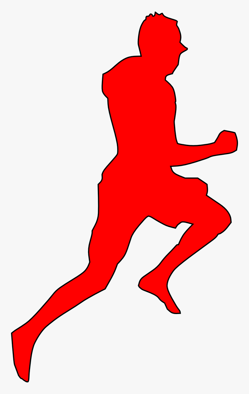 Silhouette Of Someone Running, HD Png Download, Free Download