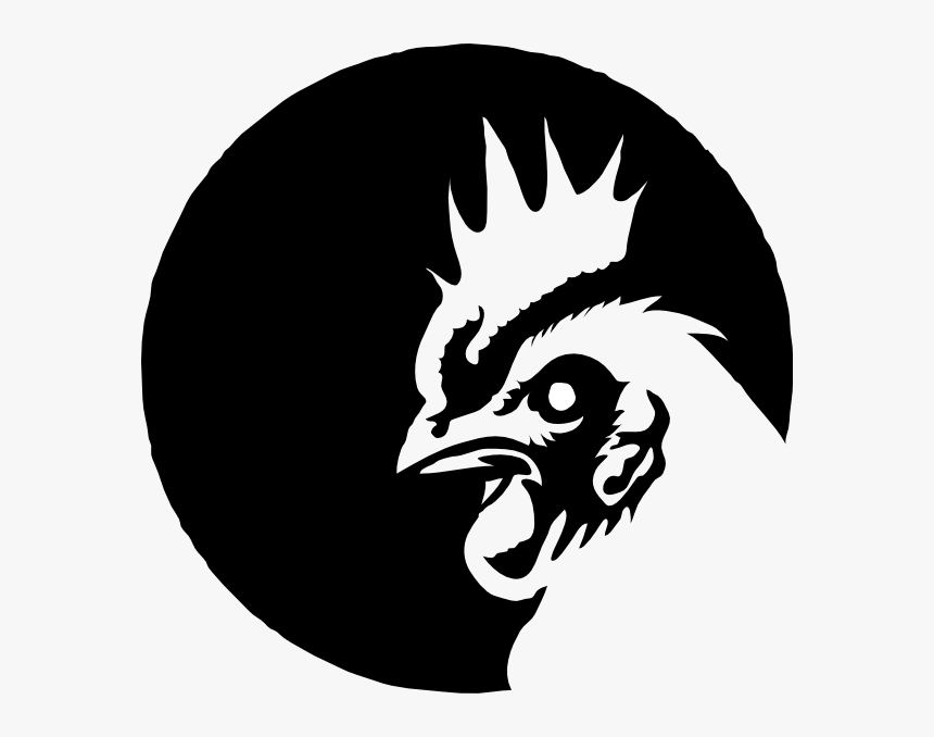 Png Black And White Chicken - Chicken Logo Black And White, Transparent Png, Free Download