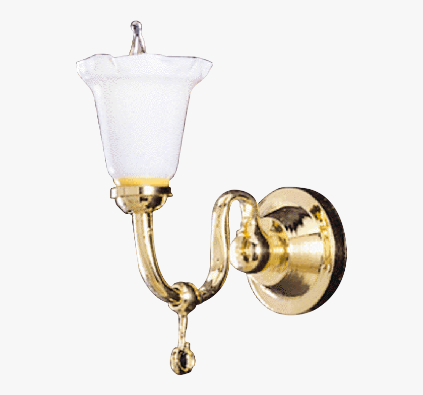 Tulip Shade Wall Sconce Dollhouse Miniature Electrical - Sconce, HD Png Download, Free Download