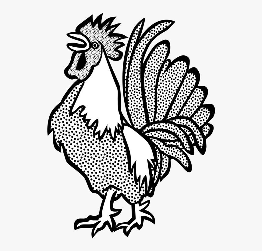 Art,livestock,fowl - Rooster, HD Png Download, Free Download