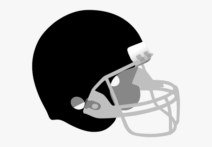 Transparent Football Helmet Clipart Black And White - Football Helmets Clipart Black, HD Png Download, Free Download