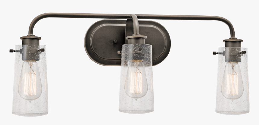 Kichler Braelyn 3 Light Wall Sconce - Vintage Farmhouse Lighting For Bathrooms, HD Png Download, Free Download