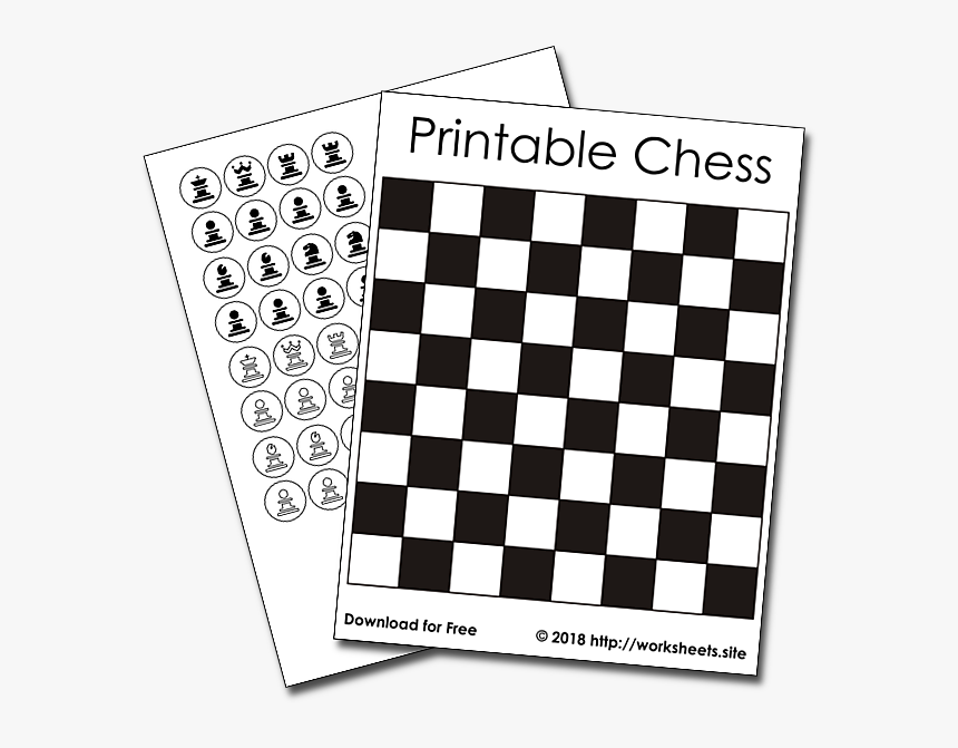 Transparent Board Game Pieces Clipart - Black And White Checkered Print, HD Png Download, Free Download