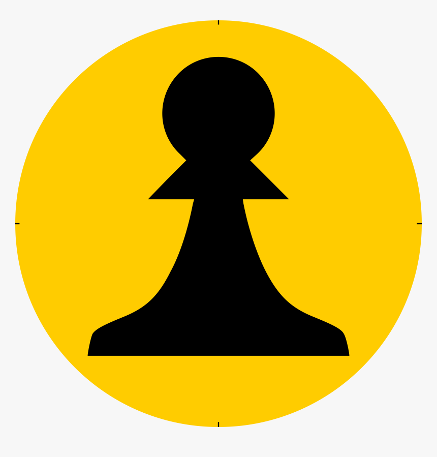 Chess Piece Symbol Black Pawn Peón Negro Clip Arts - Black Pawn Chess Piece Symbol, HD Png Download, Free Download