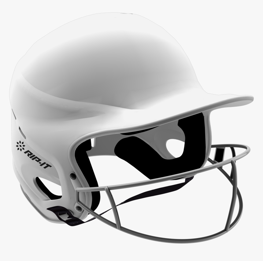 Rip-it Matte White Vision Pro Fastpitch Softball Helmet - Rip It Vision Pro Softball Helmet, HD Png Download, Free Download