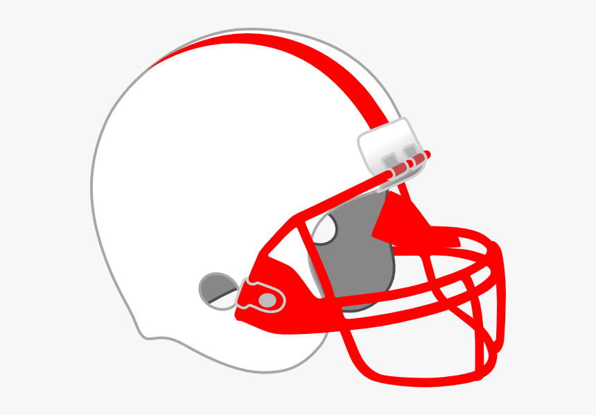 Red And White Football Helmet, HD Png Download, Free Download