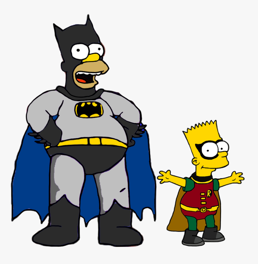 Homer And Bart As - Homer Simpson Super Hero, HD Png Download, Free Download