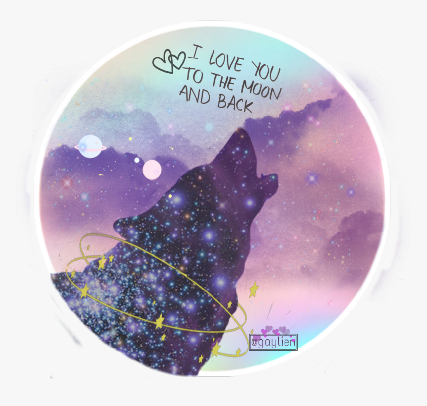 #galaxy #stars #wolf #planets #iloveyou - Nebula, HD Png Download, Free Download