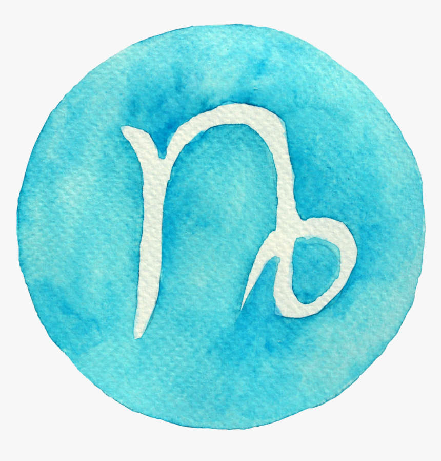 Capricorn Png - Capricorn Symbol Blue, Transparent Png, Free Download