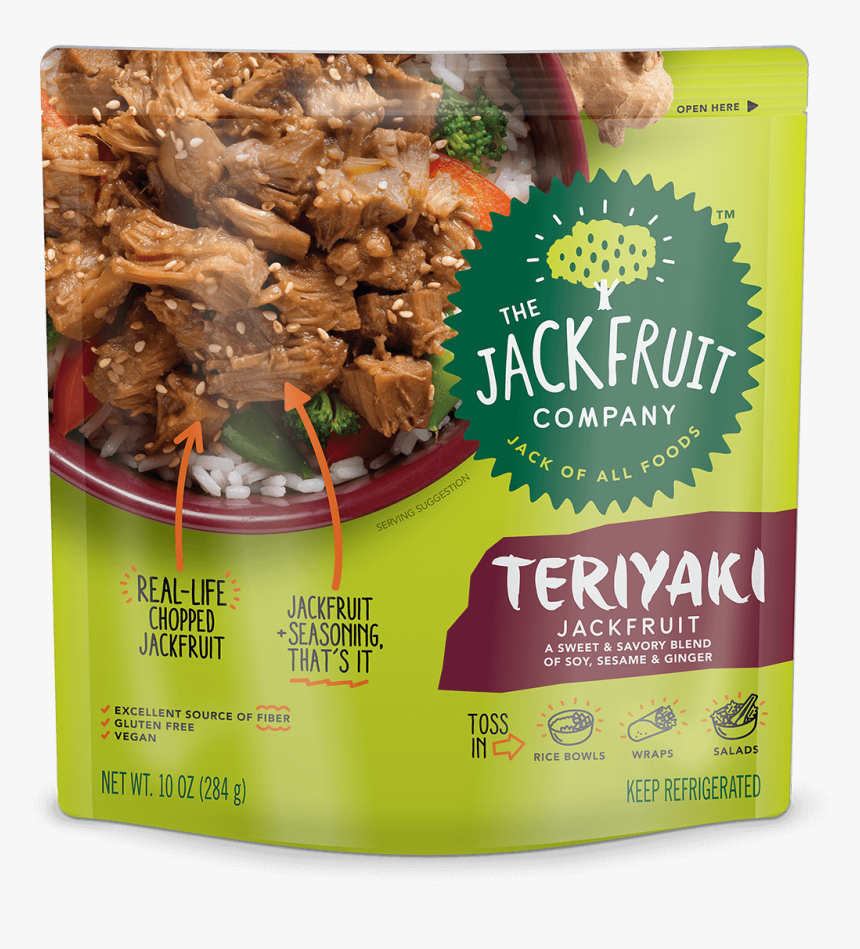 Teriyaki Jackfruit - Jackfruit Company Bbq Jackfruit, HD Png Download, Free Download