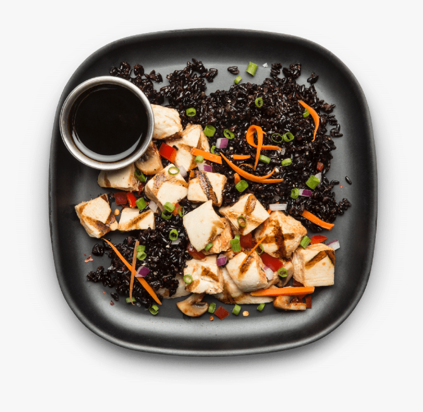Chicken With Teriyaki Rice - Greek Salad, HD Png Download, Free Download