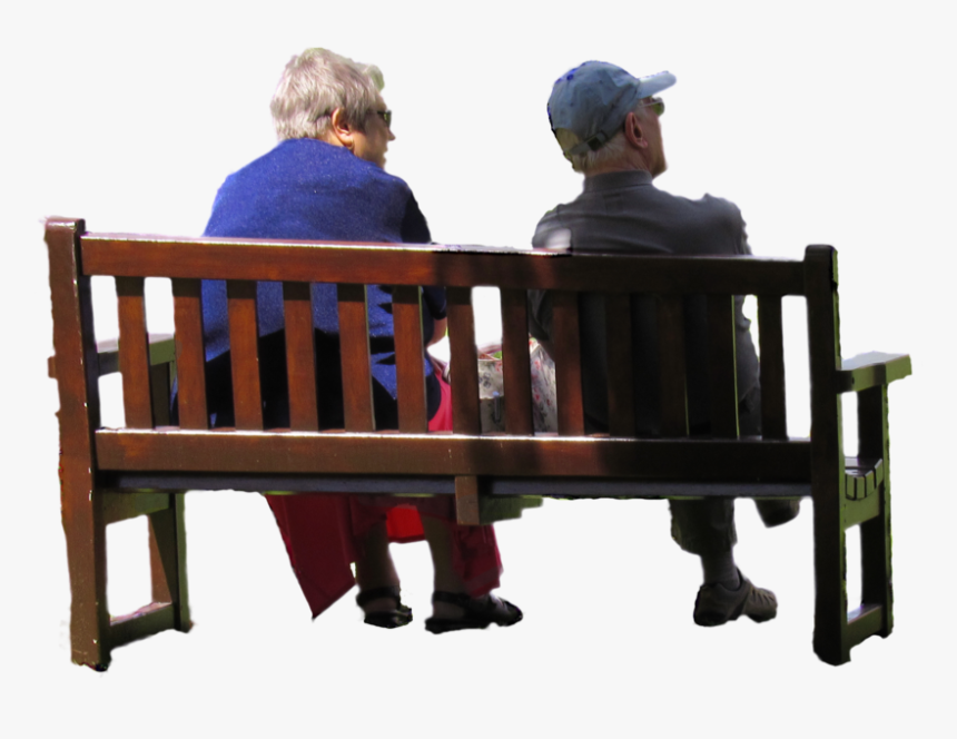 People Sitting Bench Png, Transparent Png, Free Download