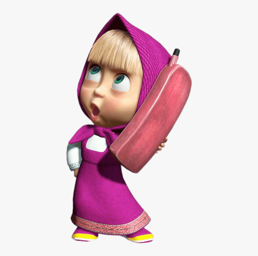 Masha Calling On The Phone - Marsha E O Urso Png, Transparent Png, Free Download