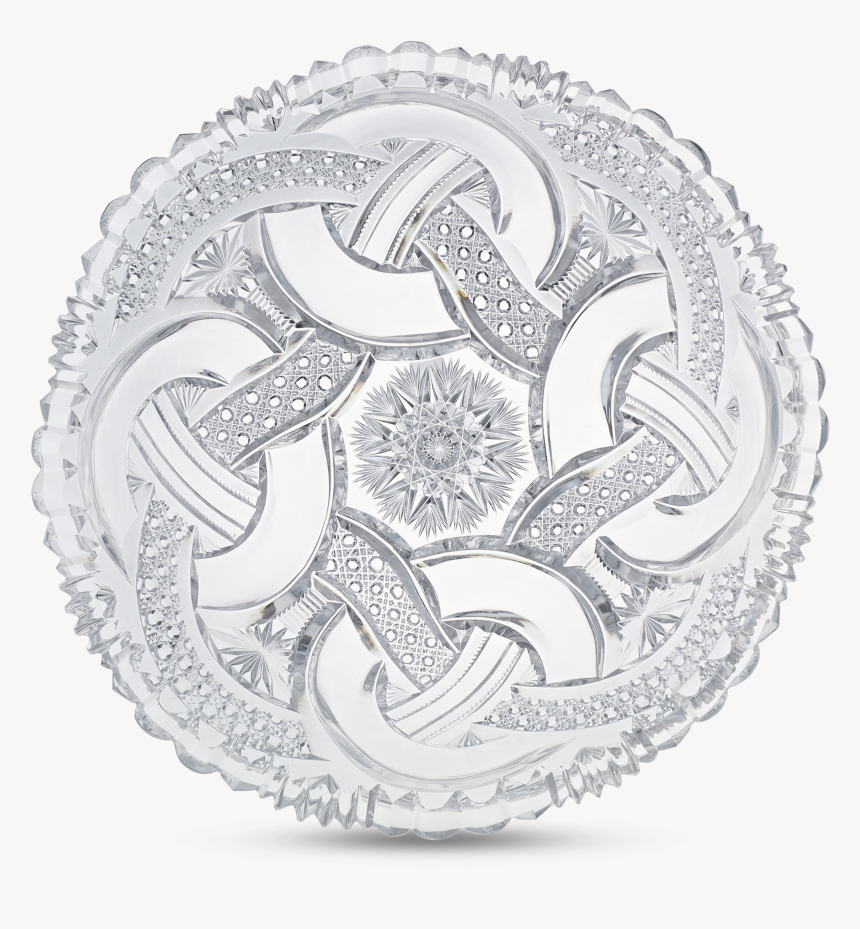 Wedding Ring Cut Glass Bowl By Hoare - Circle, HD Png Download, Free Download