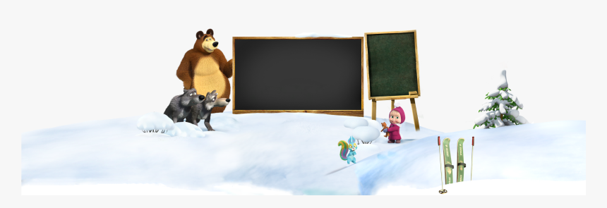 Masha And The Bear , Png Download - Snow, Transparent Png, Free Download