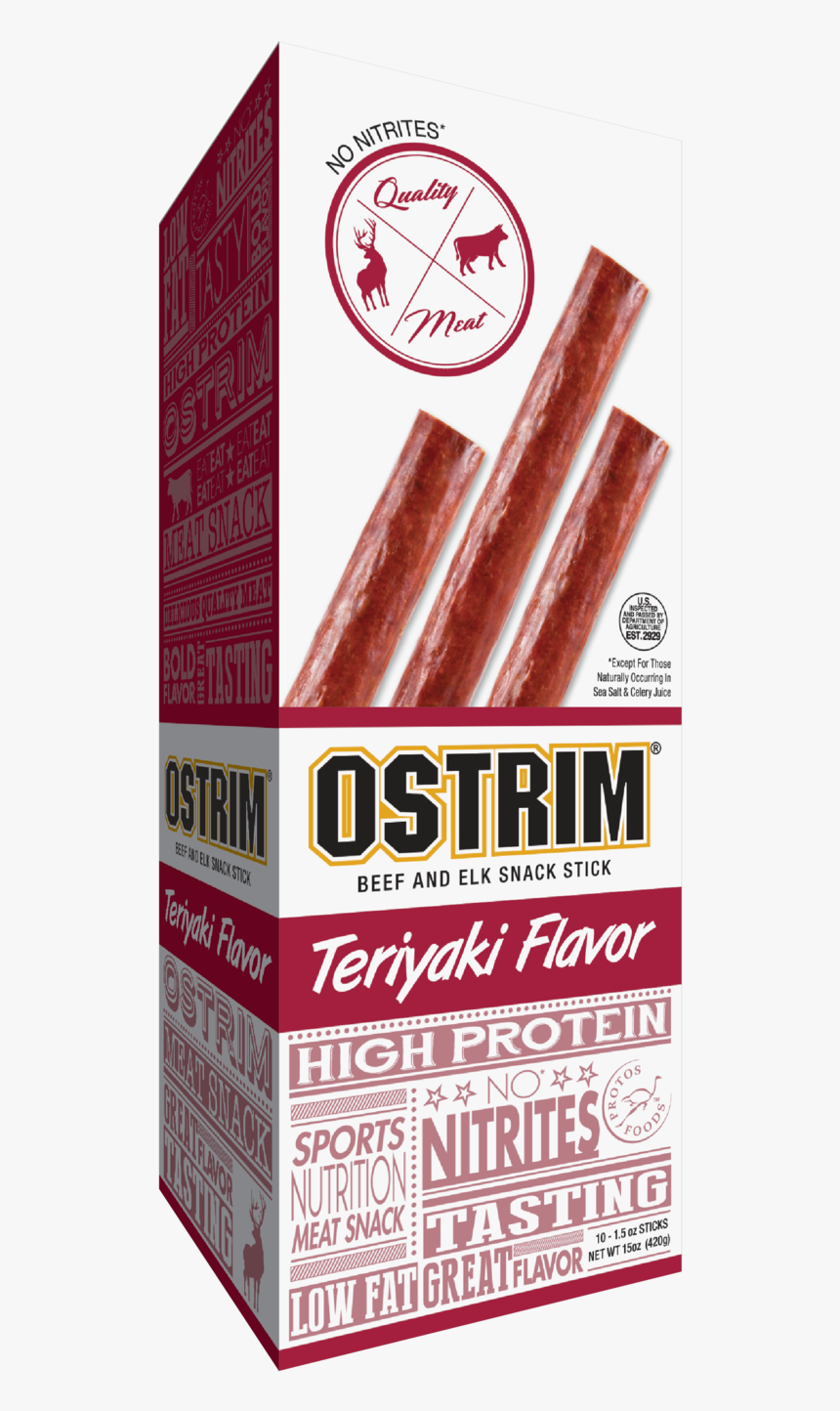 Ostrim Teriyaki Beef & Elk Sticks"
 Class="lazyload - Ostrim, HD Png Download, Free Download