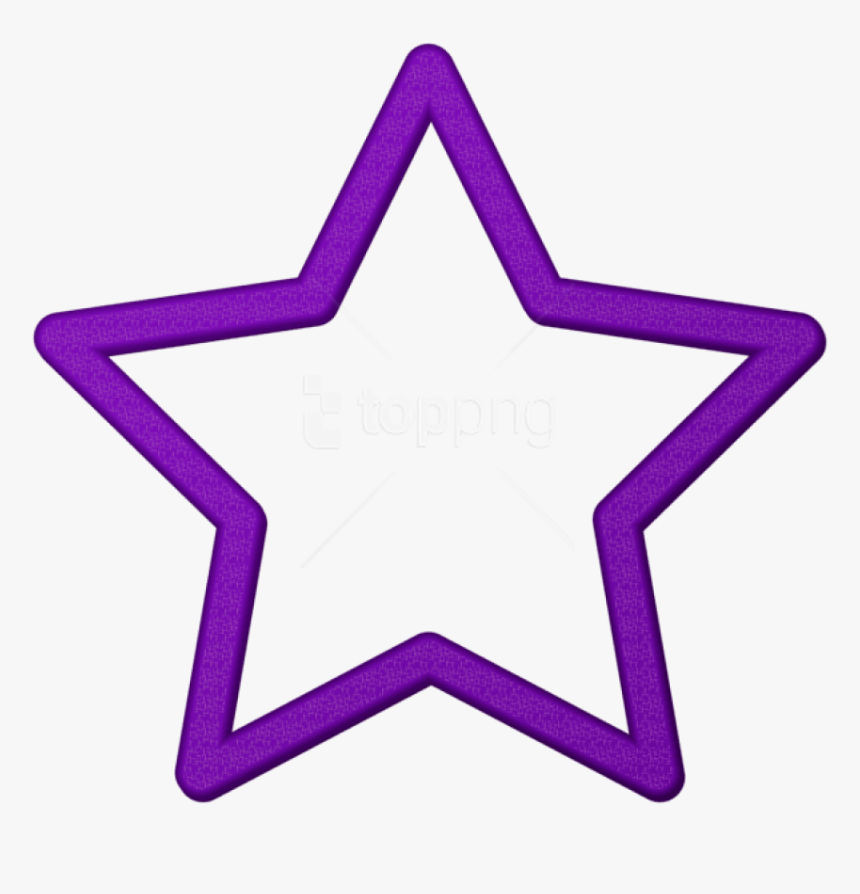 Star Cliparts Png Purple - Transparent Blue Star Png, Png Download, Free Download