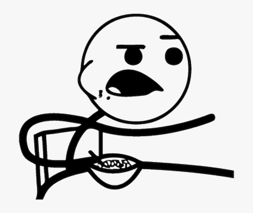 Troll Face Meme Cereal Guy T-shirt - Meme Faces Cereal Guy, HD Png Download, Free Download