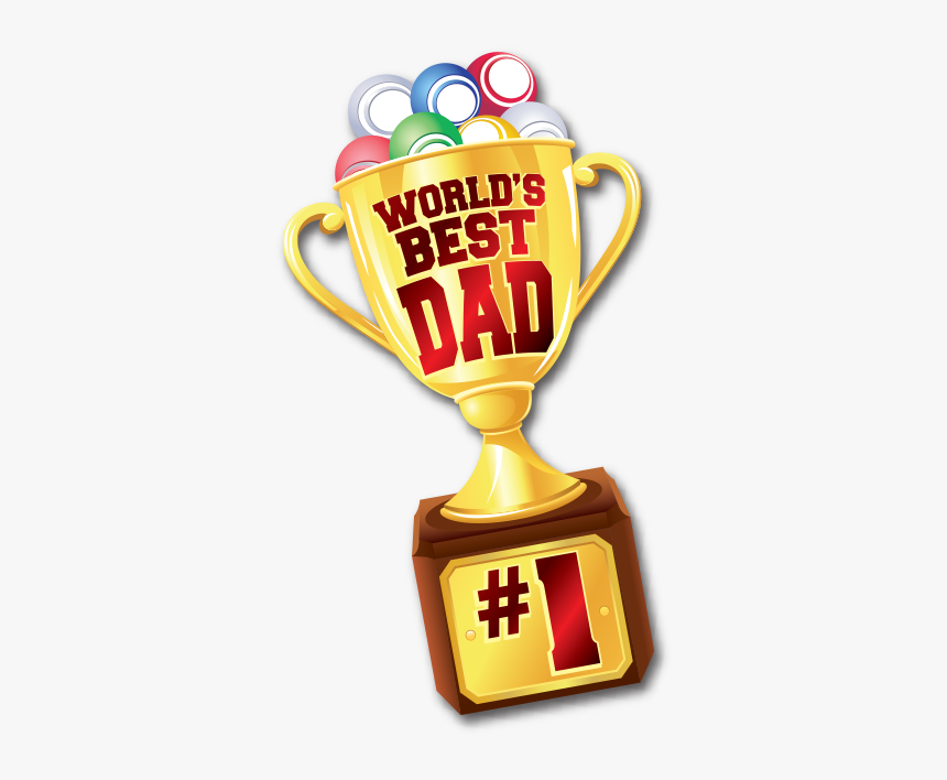 Best Dad Trophy Png, Transparent Png, Free Download