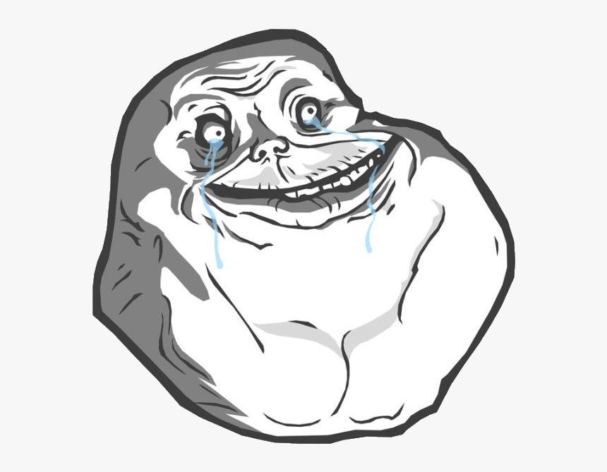 Carasdetroll12 - Forever Alone Face Png, Transparent Png, Free Download