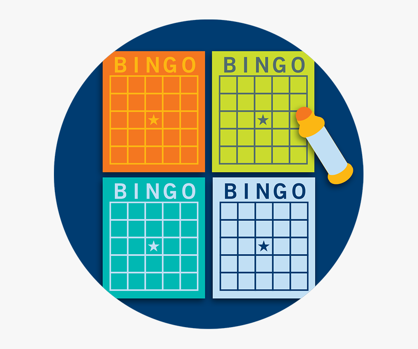 Four Bingo Cards With A Dauber - Parallel, HD Png Download, Free Download
