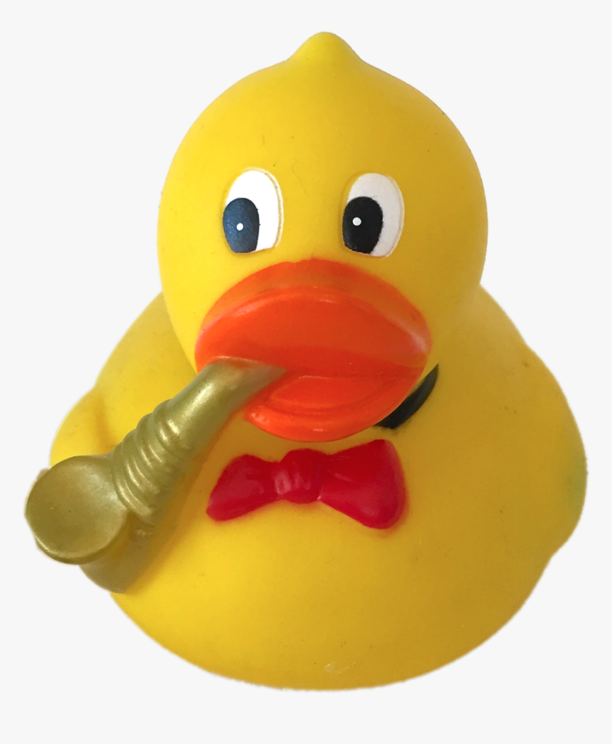 Saxaphone Player Rubber Duck Ducks In The Window - Transparent Pic Of Rubber Duck, HD Png Download, Free Download