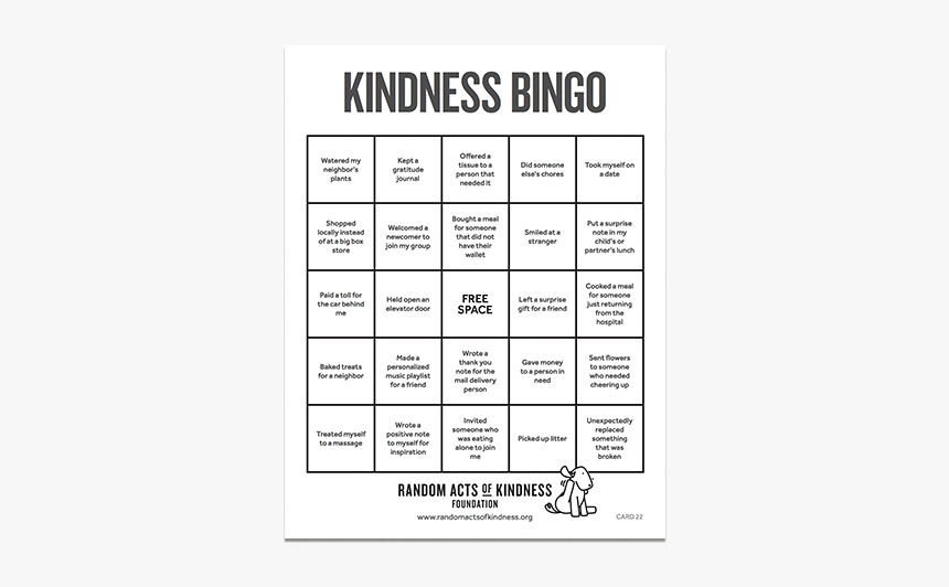 Kindness Bingo - Darkness, HD Png Download, Free Download