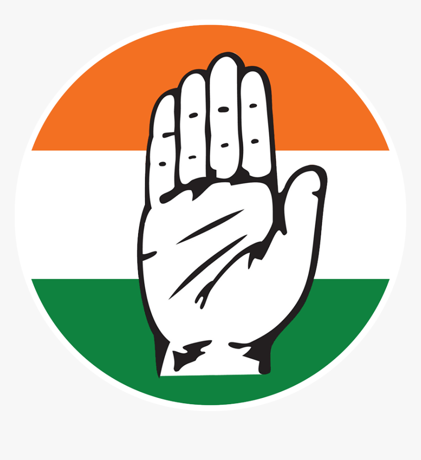 Round Congress Logo Png Indian National Congress India Transparent
