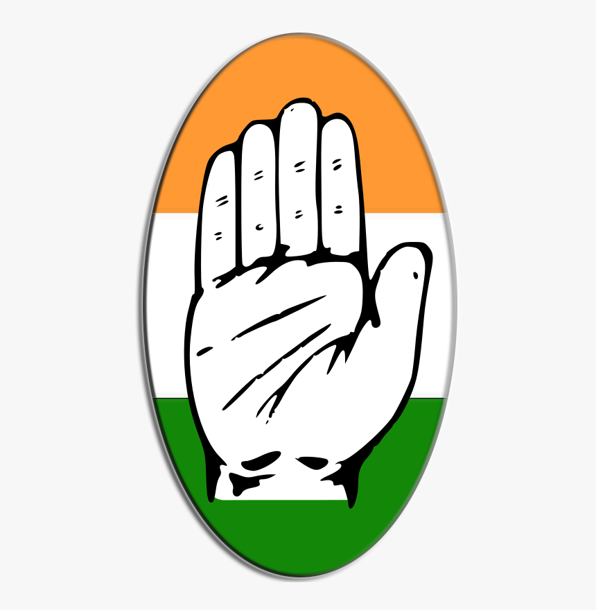 Congress Logo Png Free Background - 3 National Parties Of India, Transparent Png, Free Download