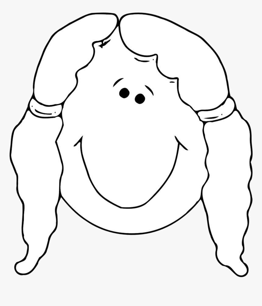 Face Smiley Girl Woman - Clip Art, HD Png Download, Free Download