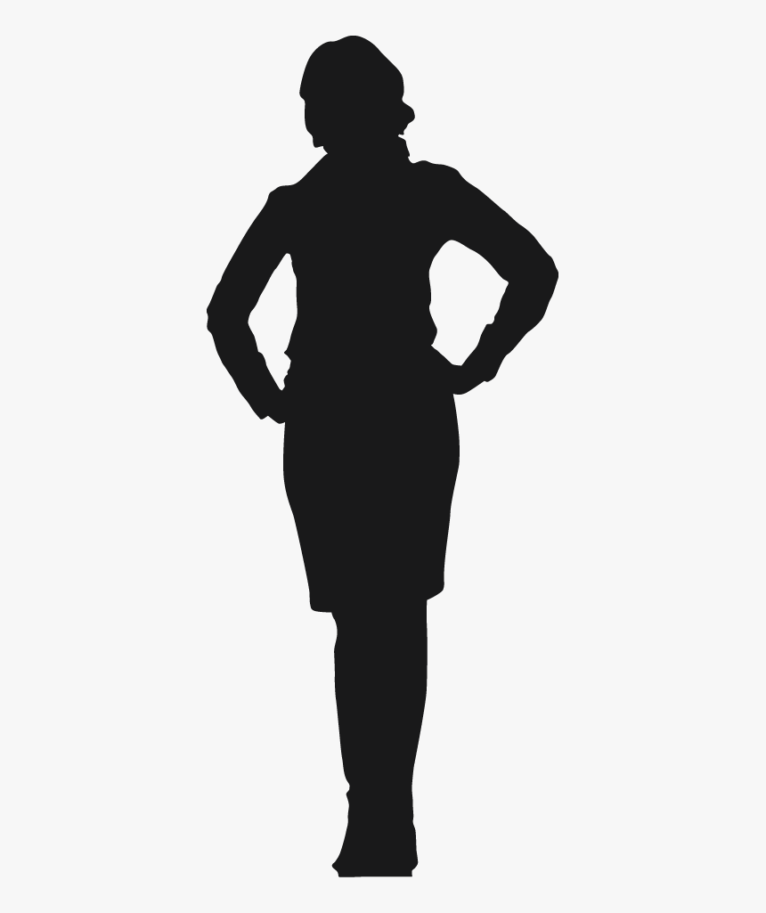 Black Outline Of Women , Png Download - Black Outline Of Women, Transparent Png, Free Download