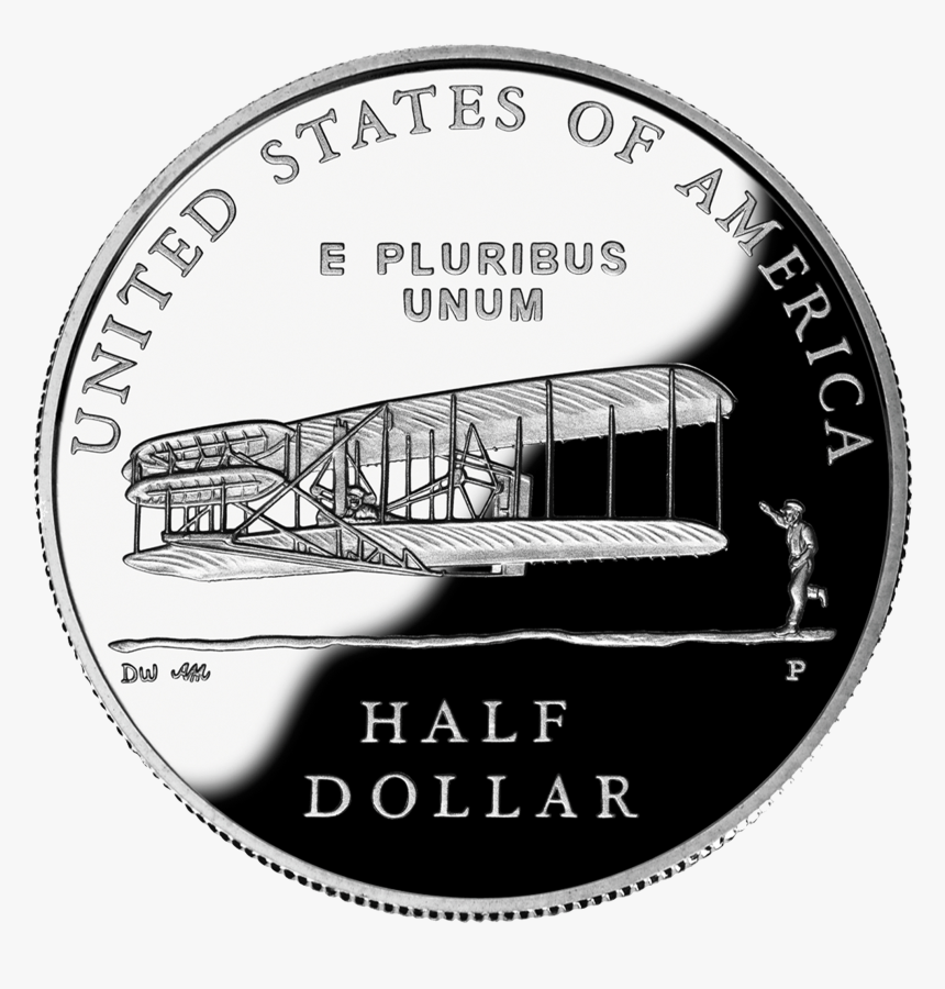 2003 First Flight Centennial Clad Proof - 2003 Wright Brothers Half Dollar, HD Png Download, Free Download