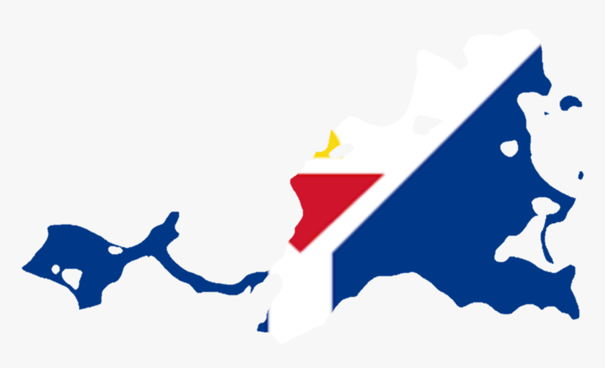 Flag Map Of Saint Martin - Saint Martin Flag Map, HD Png Download, Free Download