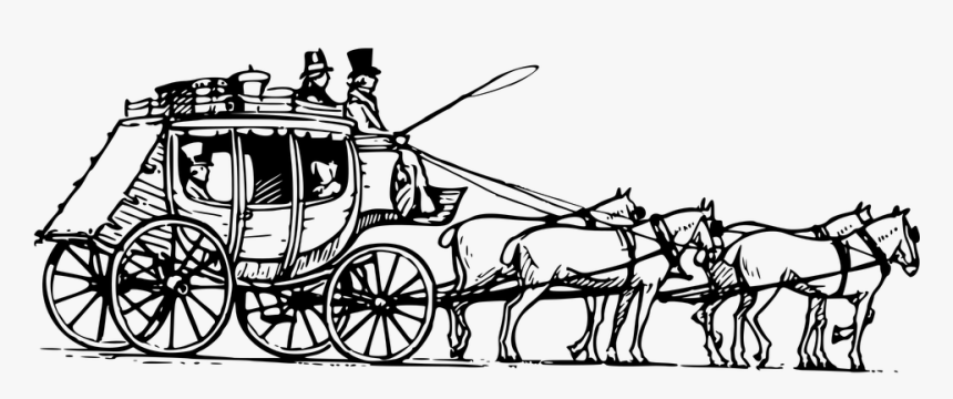 Coach, Horse, Horse-drawn, Stagecoach, Transport - Coach Carriage Clipart, HD Png Download, Free Download