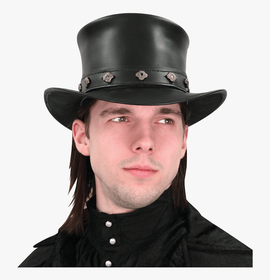 Leather Top Hat - Medieval Gentleman's Hat, HD Png Download, Free Download