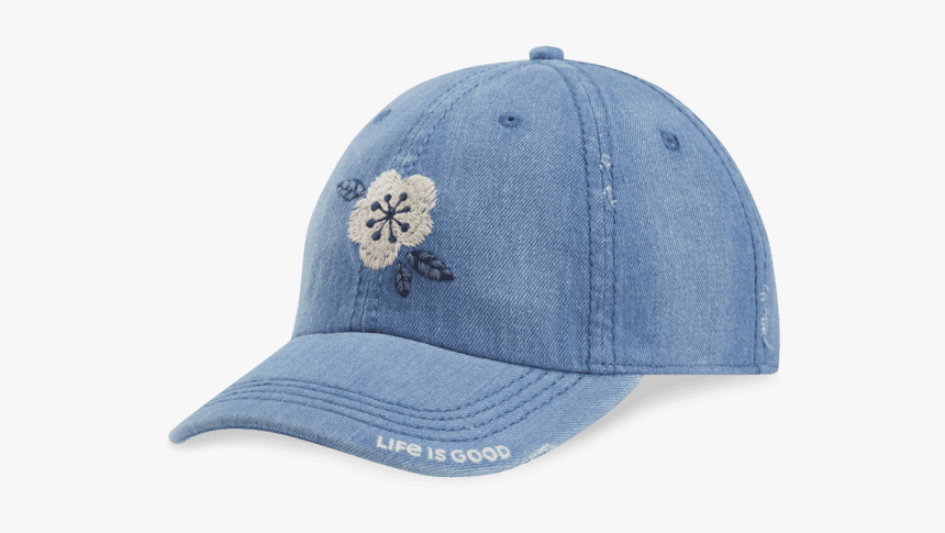 Denim Flower Sunwashed Chill Cap - Denim Cap Chill, HD Png Download, Free Download