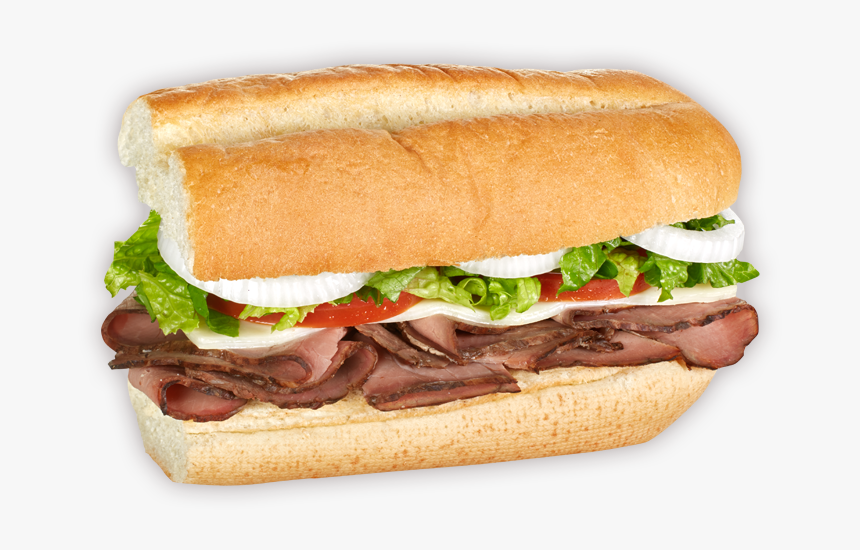 Bánh Mì Roast Beef Blimpie America"s Sub Shop Submarine - Roast Beef And Cheese Sub, HD Png Download, Free Download