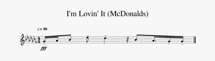 Im Lovin It Score Mcdonalds, HD Png Download, Free Download